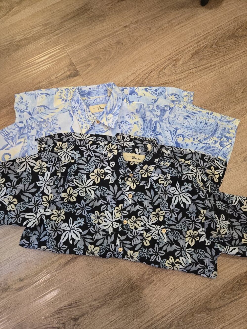 Penmans Button Up Hawaiian Style Shirt Bundle of 2 - Men's Size Medium